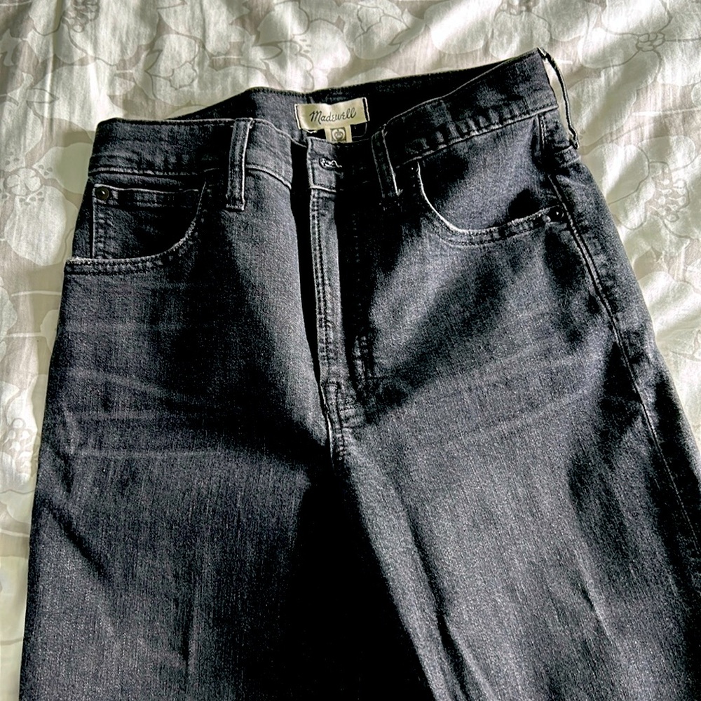 Madewell perfect comfortable ankle length light black tall jean 27 Tall